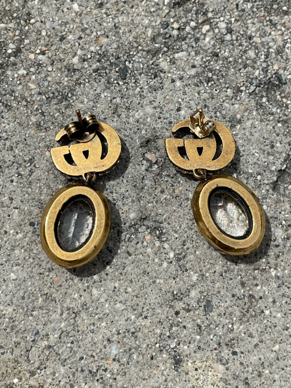 Gucci Marmont Crystal Drop Earrings - Picture 3 of 5